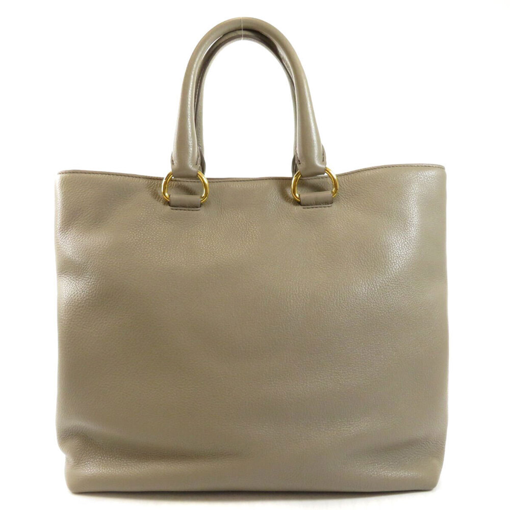 Prada Vitello Phenix Shopping Tote bag textured gray leather - Picture 2 of 11